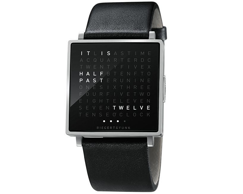 创意，qlocktwo，手表，110个字母显示时间，